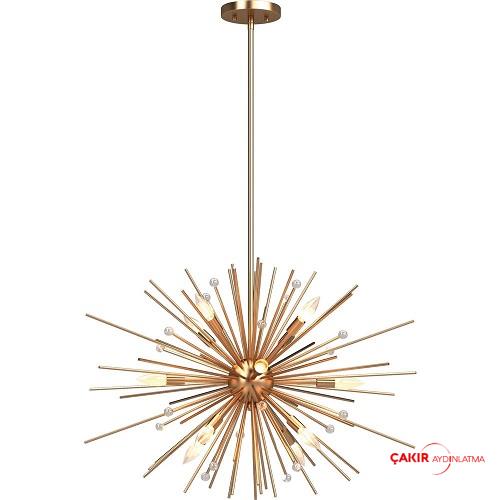 Современная люстра «Золотой Спутник»