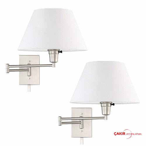 كيرا هوم كامبريدج 13- مصباح حائطي مفصل بالنيكل