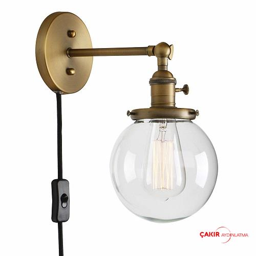 مصباح حائط عتيق من النحاس الأصفر من كيتشلر