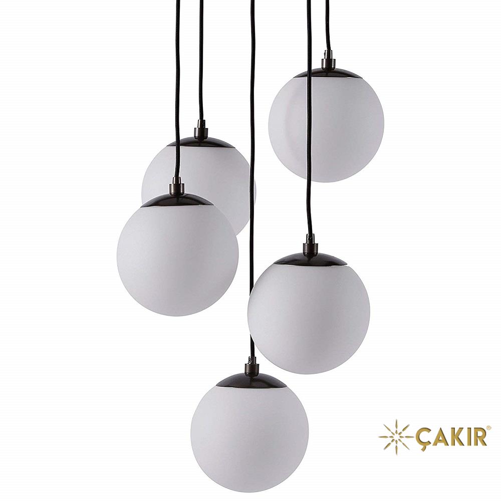 Rivet Eclipse Mid Century Modern 5li Küre Sarkıt