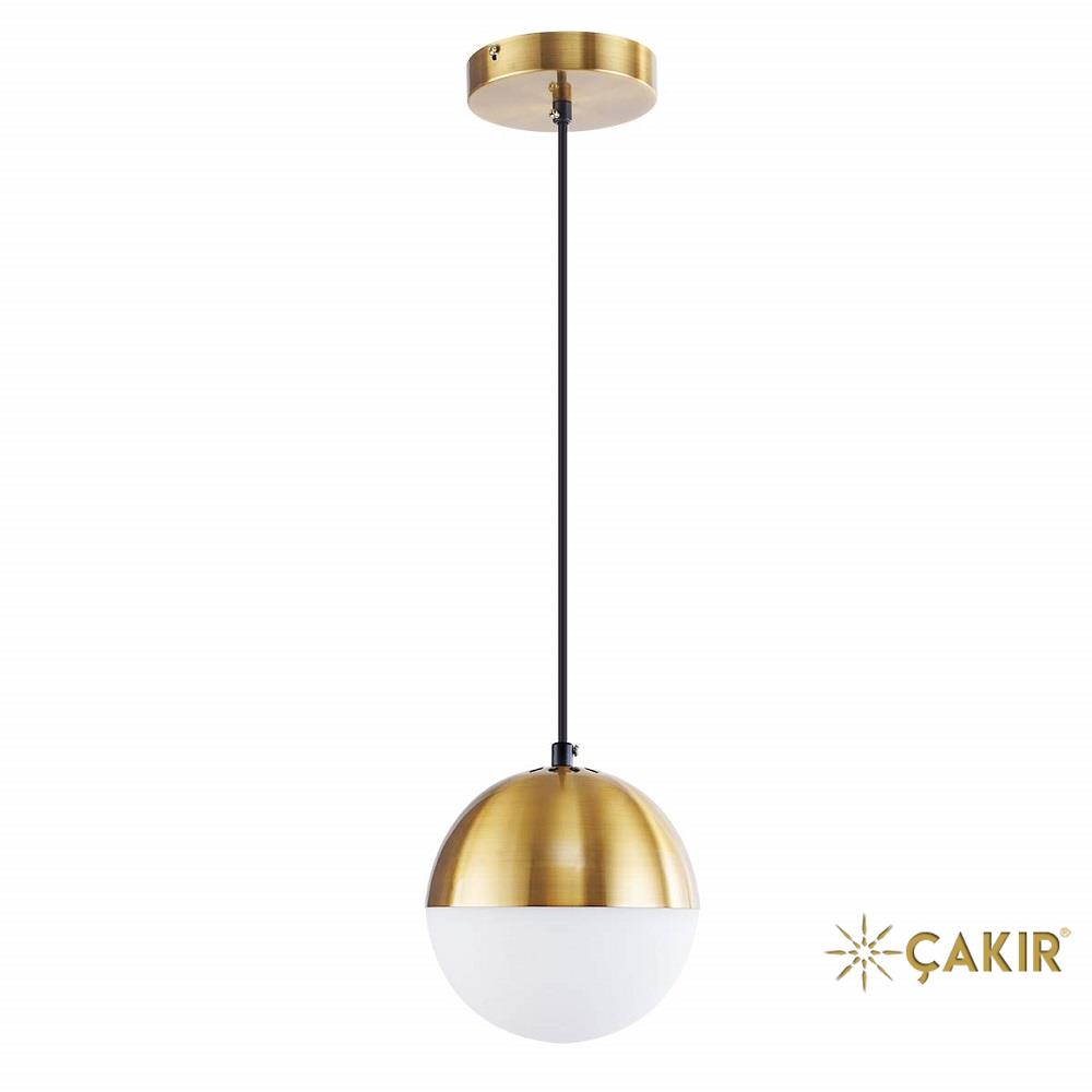 ShengQing Modern 6-Lambalı Süte Beyaz Cam Küre Sarkıt