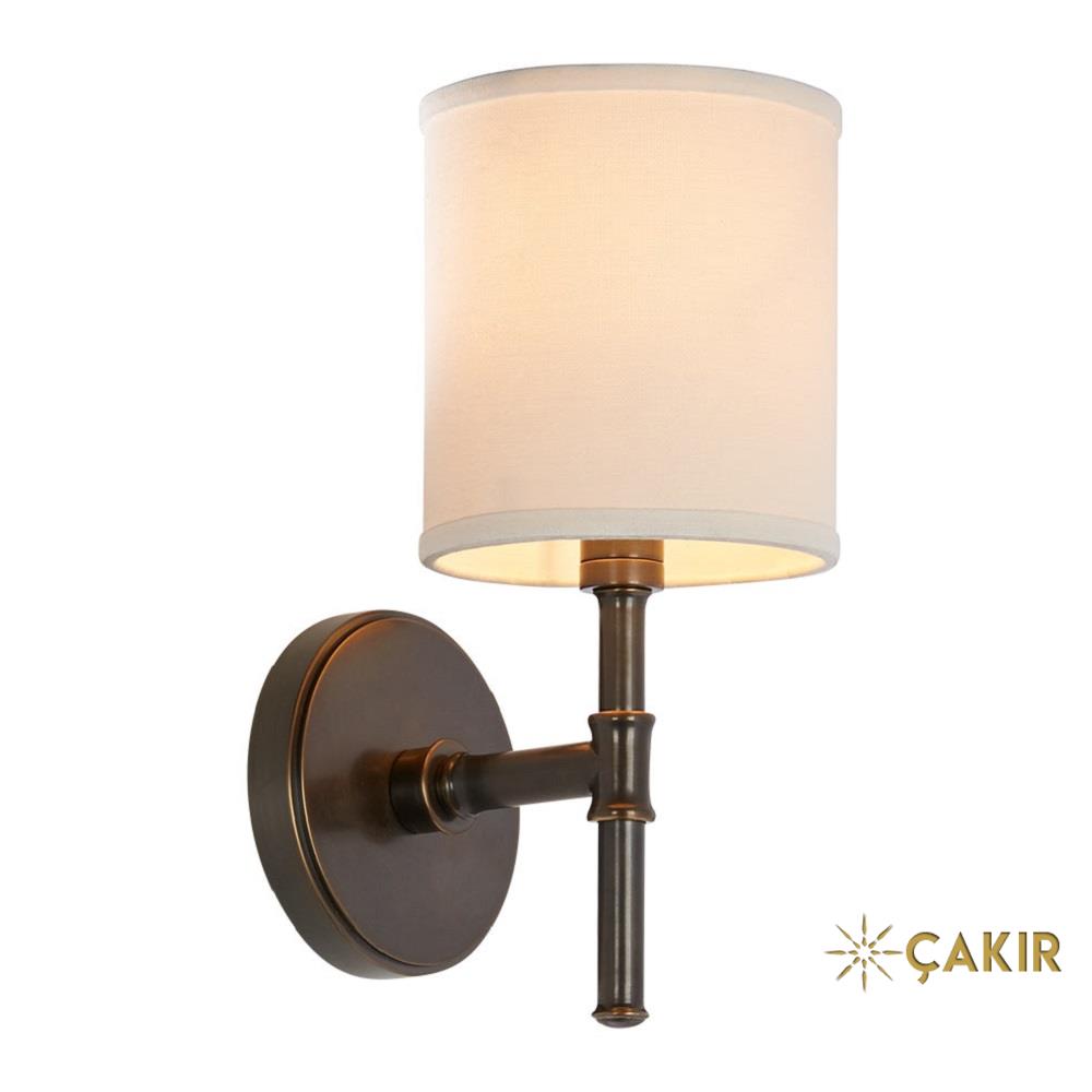 Bamboo Kısa Kollu Modern Aplik - Mat Siyah