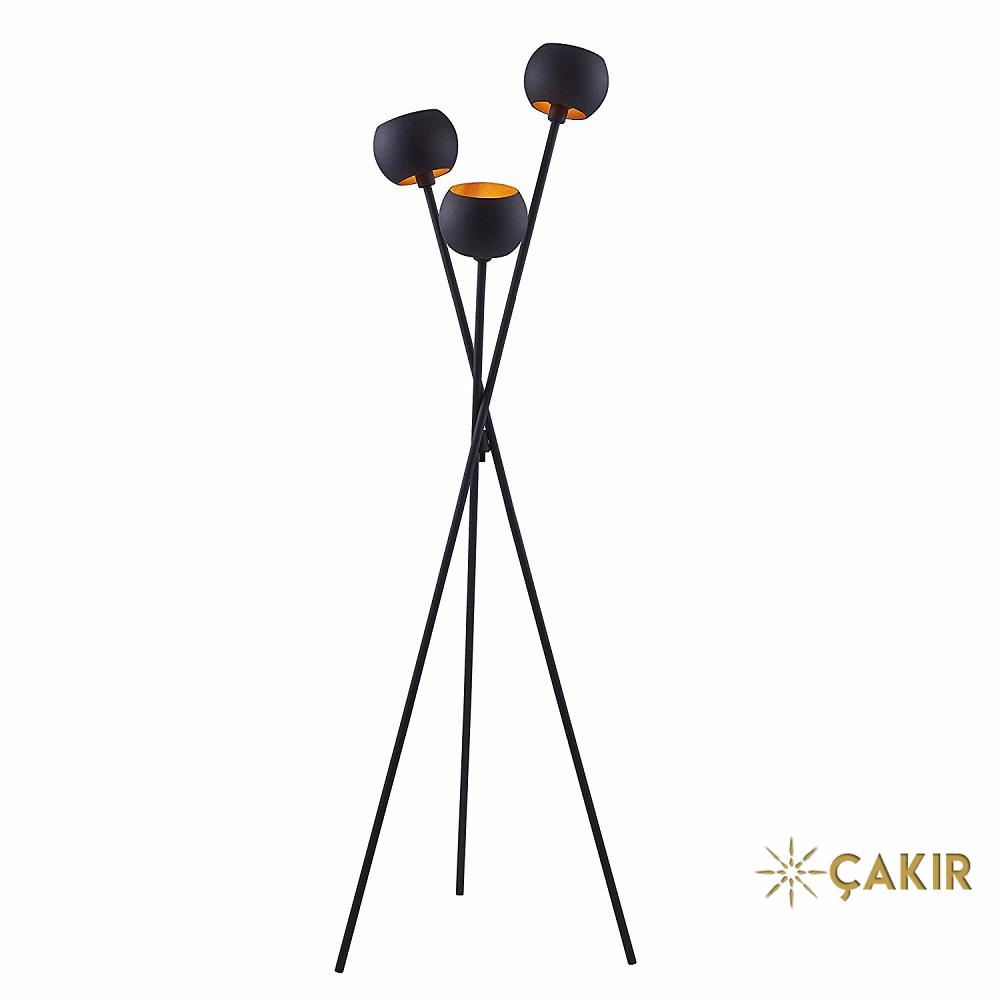 Напольный светильник на штативе Archiology TRI Matte Black Globe