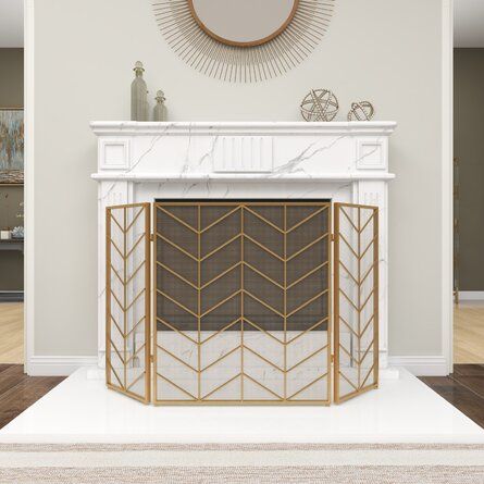 شاشة مدفأة فنتوري 3 ألواح من الصفيح الفينتوري