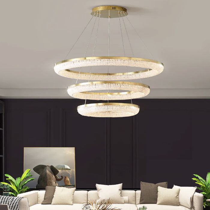 ثريات الكريستال الدائري الدائري