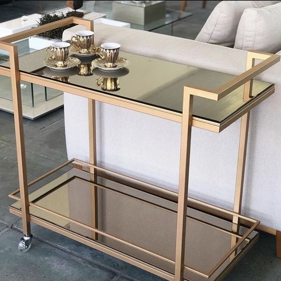 square profile bar modern sharp service