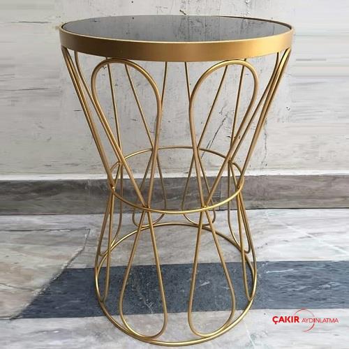 You'll Love Rocking Gold &amp; Black Glass Zigon Sehpa