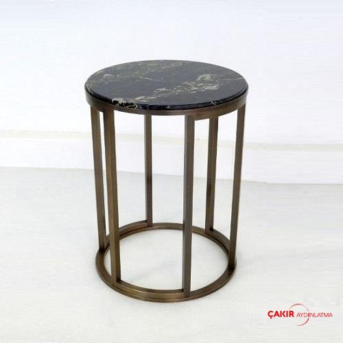 طاولة رخامية سوداء مصممة حسب الطلب