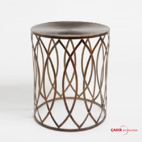 طاولة قهوة نحاسية رخيصة مع سطح رخامي