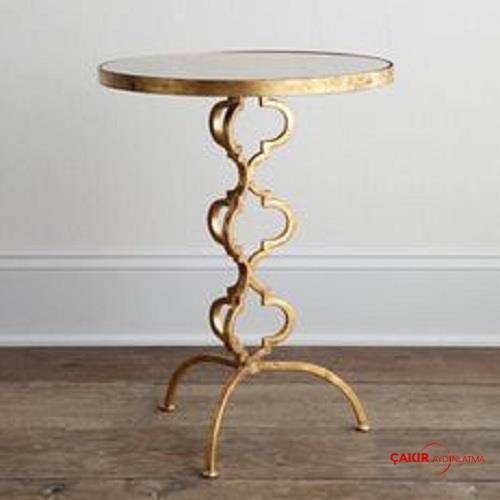 طاولة متداخلة عتيقة ريفية رباعية الفصوص