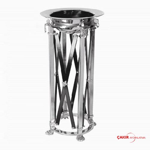 Пепельница Jacquelan из нержавеющей стали с ножками и серебряная пепельница