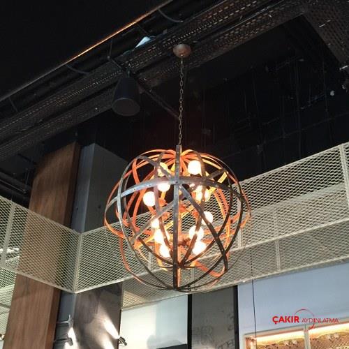 Антикварная ретро-люстра Chakra Globe