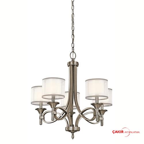 Люстра Kichler Lighting Lacey с пятью рожками из латуни
