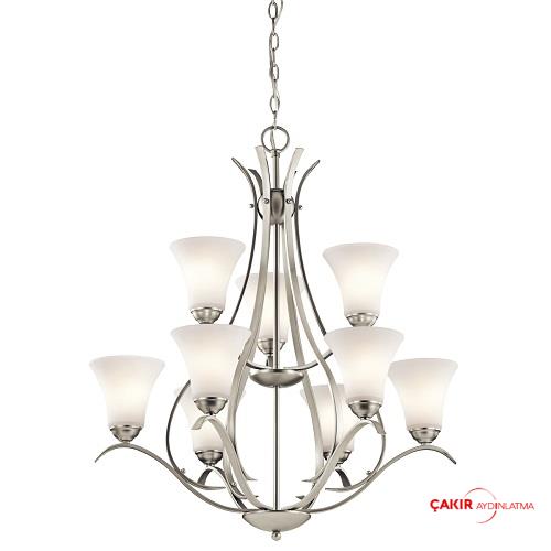 ثريا نيكل Kichler 1672NI ذات 9 أذرع