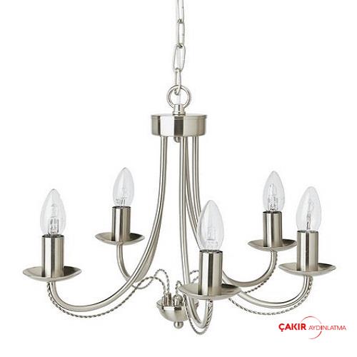 Люстра Lustr 5 Svetel TwirlCollection Chrome Arm Chandelier