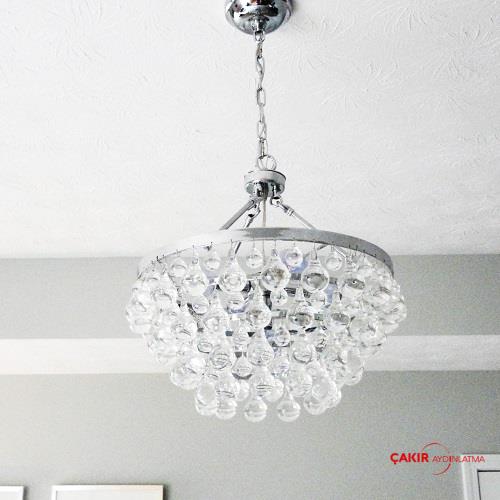 ثريا كريستال صغيرة بتصميم جزيرة خزانة